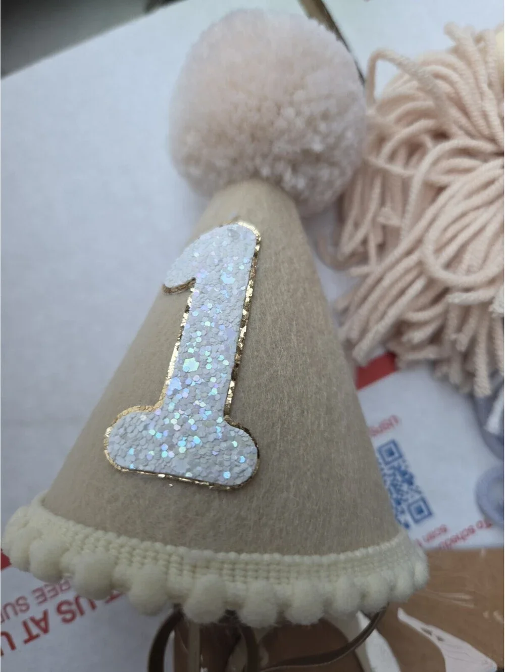 1st Birthday #1 Hat high chair Wrap And Cake Topper